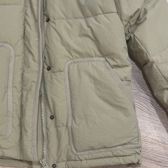 Madewell Holland Quilted Puffer Parka / SMALL / ASH GREEN - Picture 6 of 10